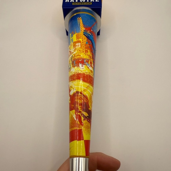 Pyramid Haywire Hefeweizen Beer Tap Handle – 12” Rare Cone Style Draft Pull - Picture 6 of 12